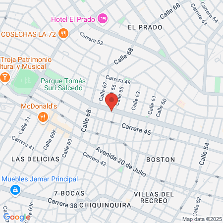 Peluquería Barranquilla map