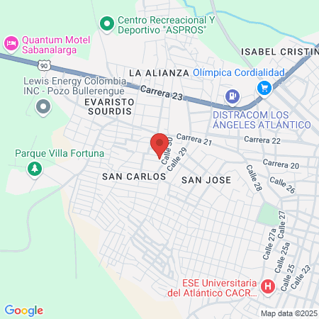 Sin Junite Barberia map