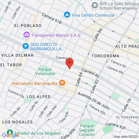 Barber Shop Medallo map