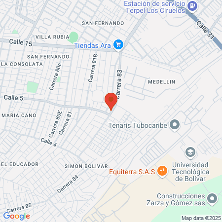 New Style Barberia Unisex map