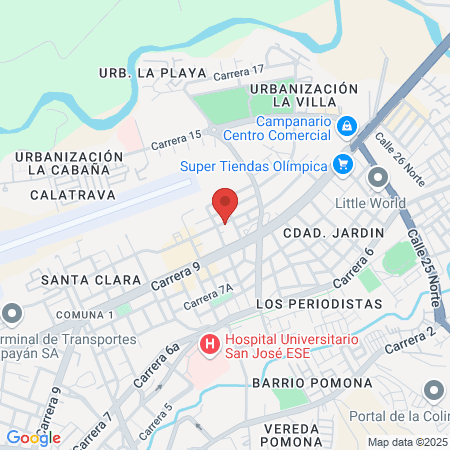 Barberia y Corte de Cabello The Club Barbershop popayan map