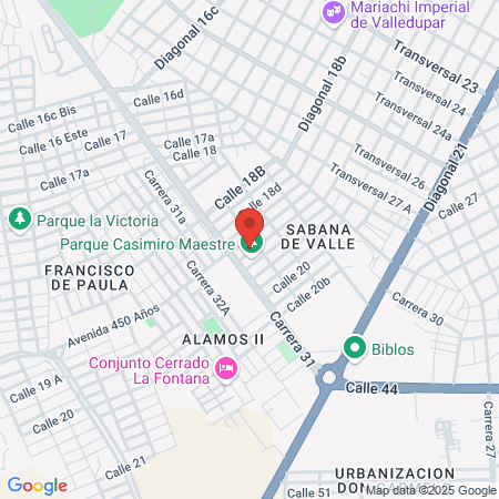 La Barbería map