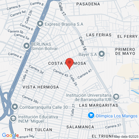 Aliana Perez Salon map