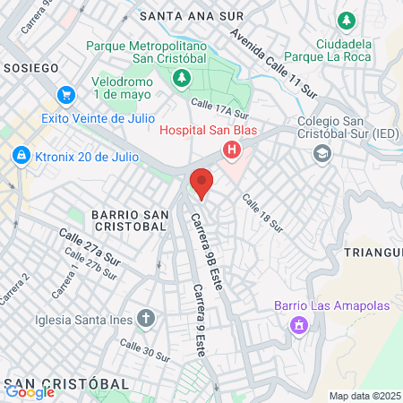 Junta De Acción Comunal San Blas 1 map