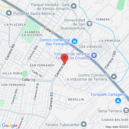 CENTRO DE BELLEZA NAUDI PARRA y CLAUDIA GONZALEZ map