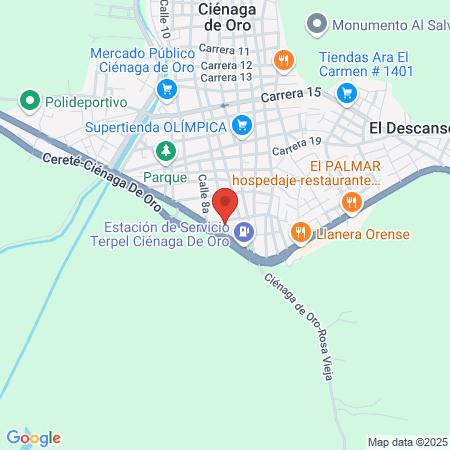 María Godin Makeup map