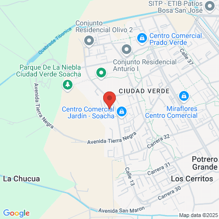 Adara Ciudad Verde map