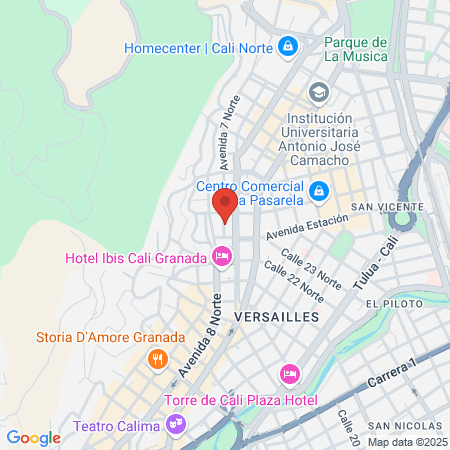 ALISADOS LISOS EXTREMOS CALI SEDE NORTE map