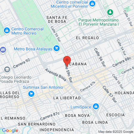 UNIDAD ODONTOLOGICA BIODENT map