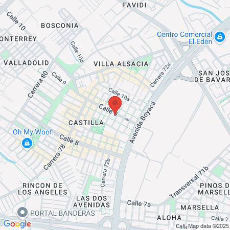 Odontología Especializada Sede Castilla map