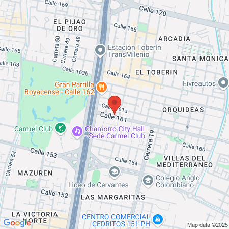 Odontologia Especializada Sede Toberín map