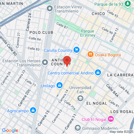 Doctora Gloria Perez map