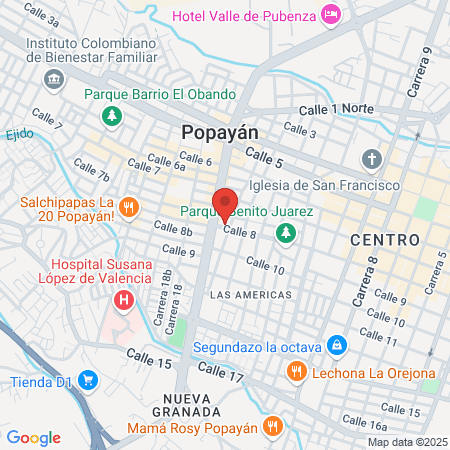 Dr Vanessa Giraldo map