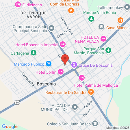 Dentales ortopedia Bosconia map