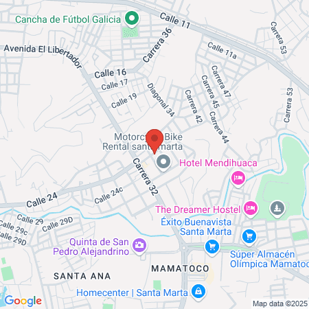 Dra.yooanda Acevedo odontologia map