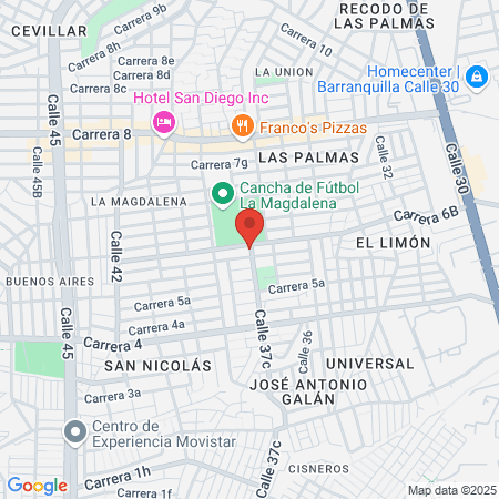 Dr Jorge Leyva Beltran map