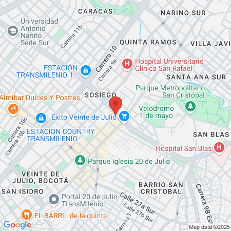 Centro odontológico San Cristóbal map