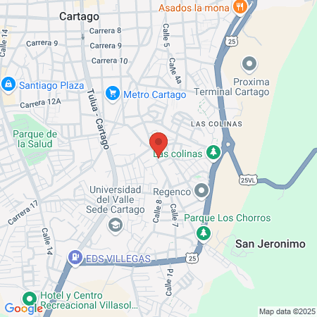 Odontoral Cartago map