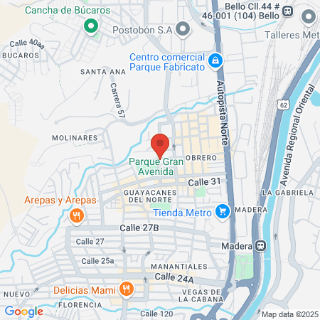 Puente Peatonal Las Vegas Al Polideportivo De Bello map