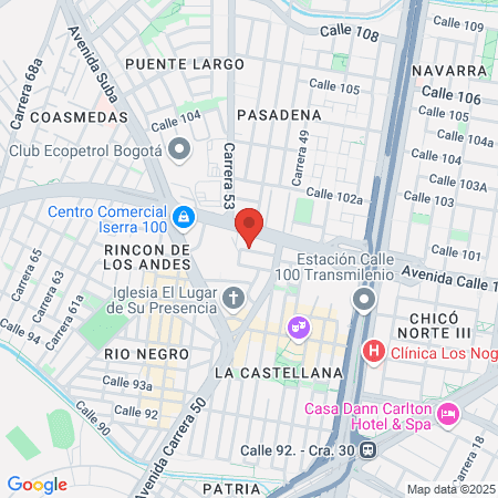 Clinica El Bosque map