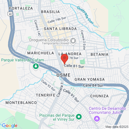 Salud Pública Usme map