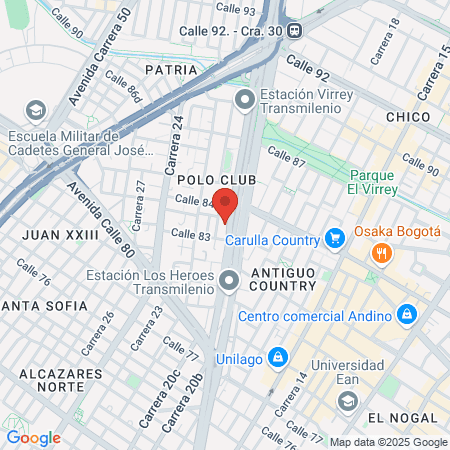 Scare Sede Hacienda El Jardín map