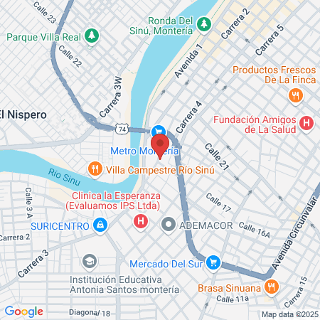 Cordovan League Against Cancer map