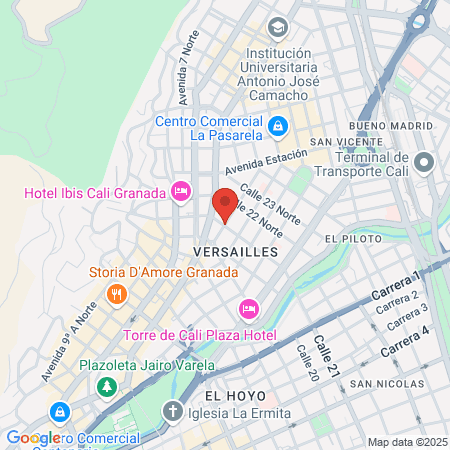 Medinuclear Del Valle Ltda map