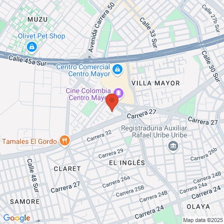 Gimnasio Villa del Rio map