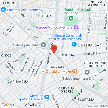 Gimnasio Av1 de Mayo map