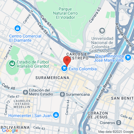 Action Fitness Manrique Gardel Square map