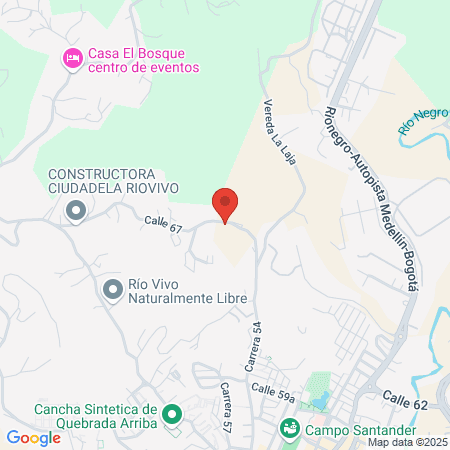 Bodytech Llanogrande map