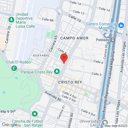 Bodytech Las Americas map