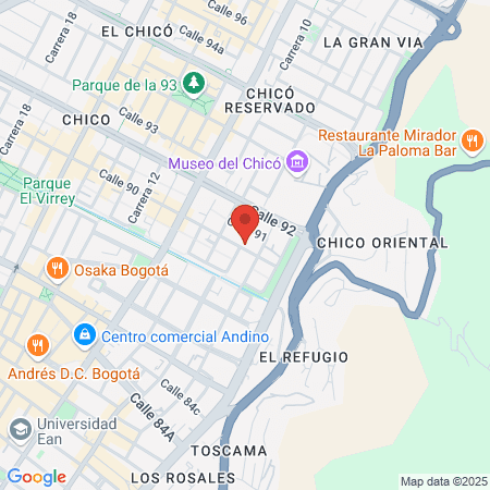 Powerclub Bogotá map