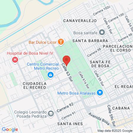 Gimnasio Smart Fit Éxito Bosa map