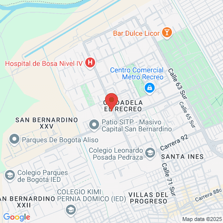 Armony Gym Recreo map