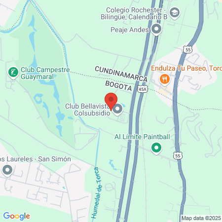 Club Colsubsidio map