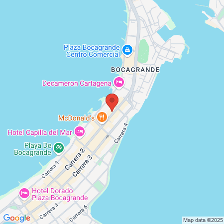 Bodytech — Bocagrande map
