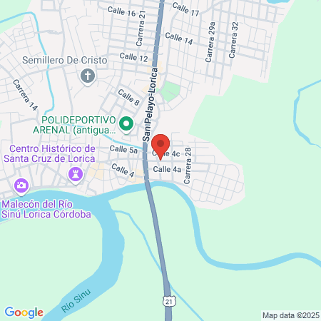 Gimnasio Forza Gym River map