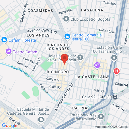 Black & white peluqueria map