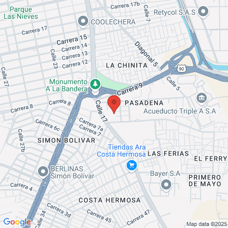 Coosalud EPS map