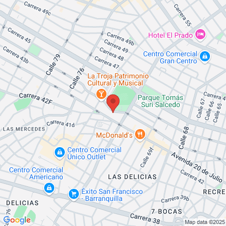 Miguel Antonio Acosta map