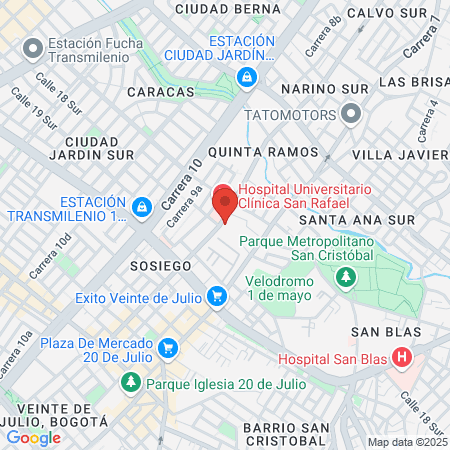 Clínica Santo Tomás map