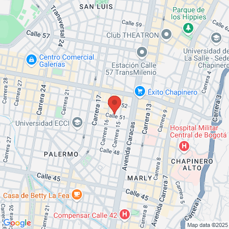 Clínica Cafam Calle 51 map