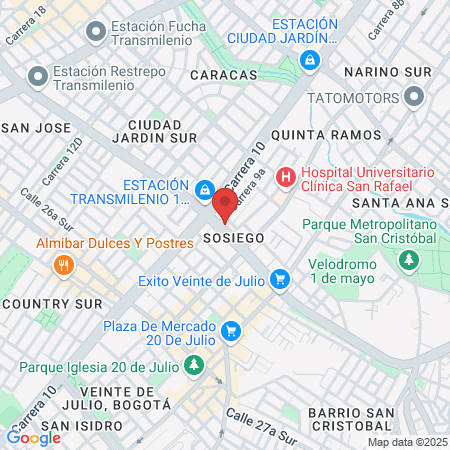 Sur Occidente E S E map