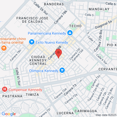 Clínica Partenón map