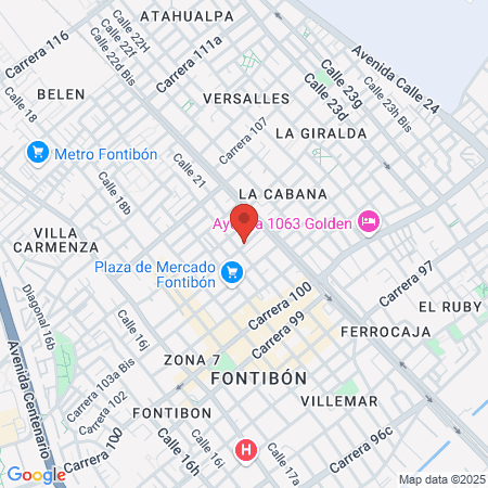 Compensar EPS Fontibón map