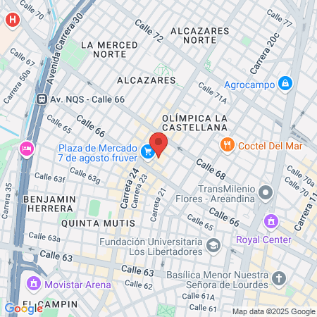 Cruz Blanca - Centro Médico Familiar Teusaquillo map