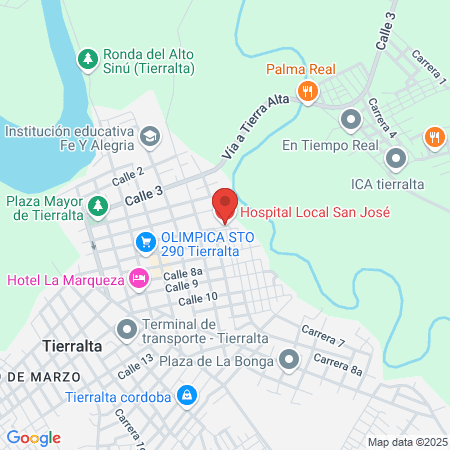 Hospital San Jorge map