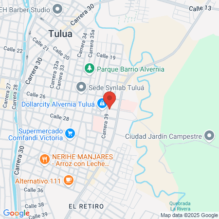Central Care Tulua map